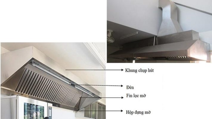 chụp hút khói inox